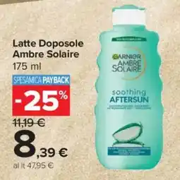 Carrefour Express Latte Doposole Ambre Solaire offerta