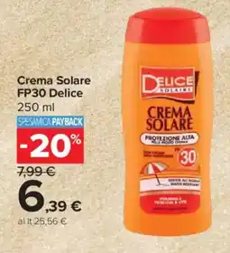 Carrefour Express Crema Solare FP30 Delice offerta