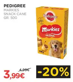 Arcaplanet PEDIGREE Markies snack cane offerta