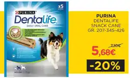 Arcaplanet Purina dentalife snack cane offerta