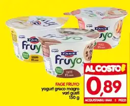 Ciro Amodio FAGE FRUYO yogurt greco magro vari gusti offerta