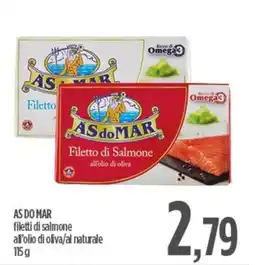 Ciro Amodio AS DO MAR filetti di salmone all'olio di oliva/al naturale offerta