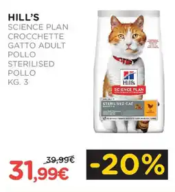 Arcaplanet HILL'S Science plan crocchette gatto adult pollo sterilised pollo offerta