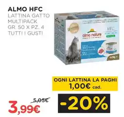 Arcaplanet ALMO HFC Lattina gatto multipack tutti i gusti offerta