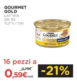 Arcaplanet GOURMET GOLD lattina tutti i tipi offerta