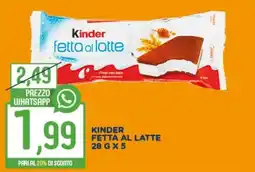 Ciro Amodio Kinder fetta al latte offerta