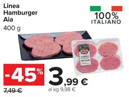 Carrefour Linea Hamburger Aia offerta