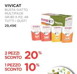 Arcaplanet VIVICAT Busta gatto multipack pz tutti i gusti offerta