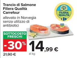 Carrefour Trancio di Salmone Filiera Qualità Carrefour offerta