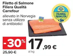 Carrefour Filetto di Salmone Filiera Qualità Carrefour offerta