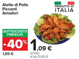 Carrefour Alette di Pollo Piccanti Amadori offerta