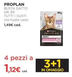 Arcaplanet Proplan busta gatto tutti i gusti (no hydra care) offerta