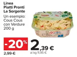 Carrefour Linea Piatti Pronti La Sorgente offerta