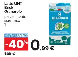 Carrefour Latte UHT Brick Granarolo offerta