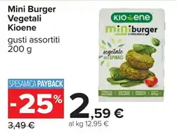 Carrefour Mini Burger Vegetali Kioene offerta
