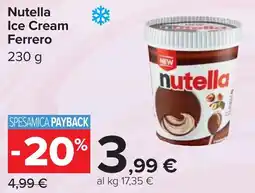 Carrefour Nutella Ice Cream Ferrero offerta