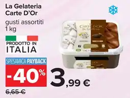 Carrefour La Gelateria Carte D'Or offerta