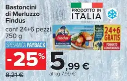Carrefour Bastoncini di Merluzzo Findus offerta