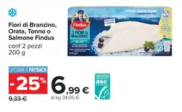 Carrefour Fiori di Branzino, Orata, Tonno o Salmone Findus offerta