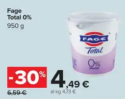 Carrefour Fage Total 0% offerta