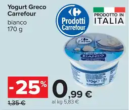Carrefour Yogurt Greco Carrefour offerta
