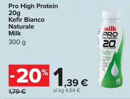 Carrefour Pro High Protein 20g Kefir Bianco Naturale Milk offerta