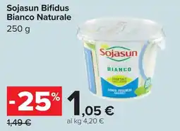 Carrefour Sojasun Bifidus Bianco Naturale offerta