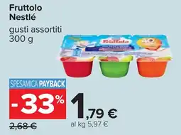 Carrefour Fruttolo Nestlé offerta
