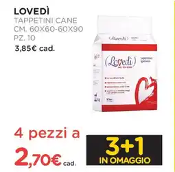 Arcaplanet Lovedì tappetini cane 10 pz offerta