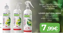 Arcaplanet Lovedì natural neem spray pelo shampoo spray cucce e tessuti offerta