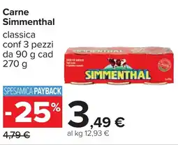 Carrefour Carne Simmenthal offerta