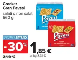Carrefour Cracker Gran Pavesi offerta