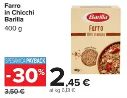 Carrefour Farro in Chicchi Barilla offerta