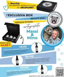 Arcaplanet FUR EVER Spray per la cura della pelle e del pelo dei cani Oral Shine Spray per l'igiene orale dei cani Skin Saver offerta