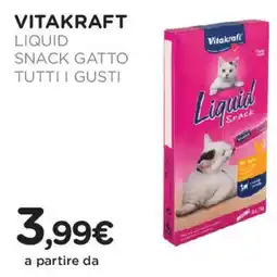 Arcaplanet Vitakraft liquid snack gatto tutti i gusti offerta