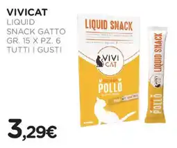 Arcaplanet Vivicat liquid snack gatto tutti i gusti pz. offerta