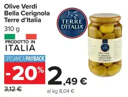 Carrefour Olive Verdi Bella Cerignola Terre d'Italia offerta