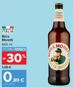 Carrefour Birra Moretti offerta