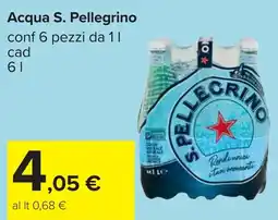 Carrefour Acqua S. Pellegrino offerta