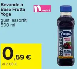 Carrefour Bevande a Base Frutta Yoga gusti assortiti offerta