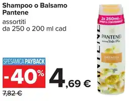 Carrefour Shampoo o Balsamo Pantene assortiti offerta