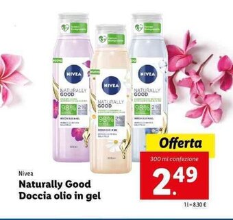 Nivea Naturally Good Doccia olio in gel 300ml