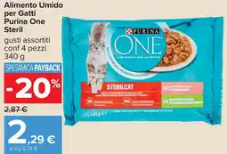 Carrefour Alimento Umido per Gatti Purina One Steril offerta