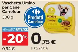Carrefour Vaschetta Umido per Cane Carrefour offerta