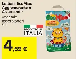 Carrefour Lettiera EcoMiao Agglomerante o Assorbente offerta