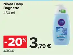 Carrefour Nivea Baby Bagnetto offerta