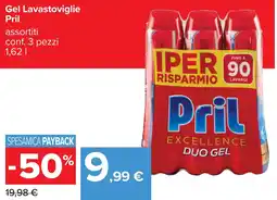 Carrefour Gel Lavastoviglie Pril offerta