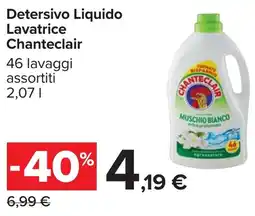 Carrefour Detersivo Liquido Lavatrice Chanteclair offerta