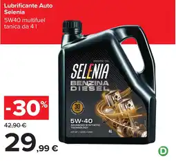 Carrefour Lubrificante Auto Selenia offerta
