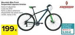 Carrefour Mountain Bike Front Suspended Legnano Antelao offerta